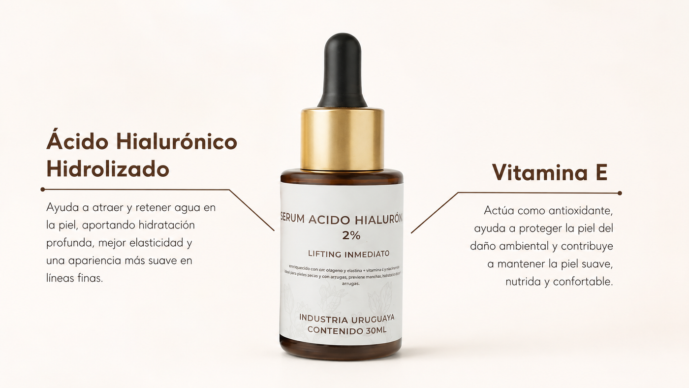 Ácido hialurónico 2 por ciento y glicerina del sérum AmaiSkin