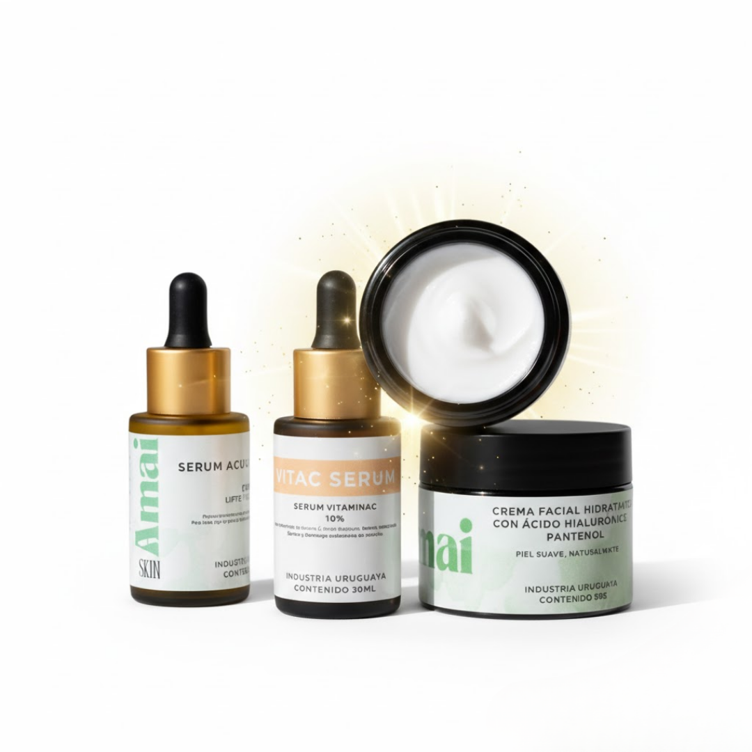 Kit Glow Radiante | Antiarrugas y Luminosidad | AmaiSkin Uruguay