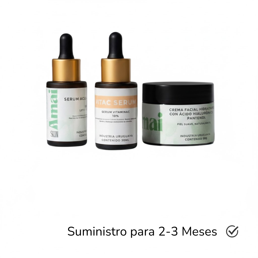 Kit Glow Radiante | Antiarrugas y Luminosidad | AmaiSkin Uruguay