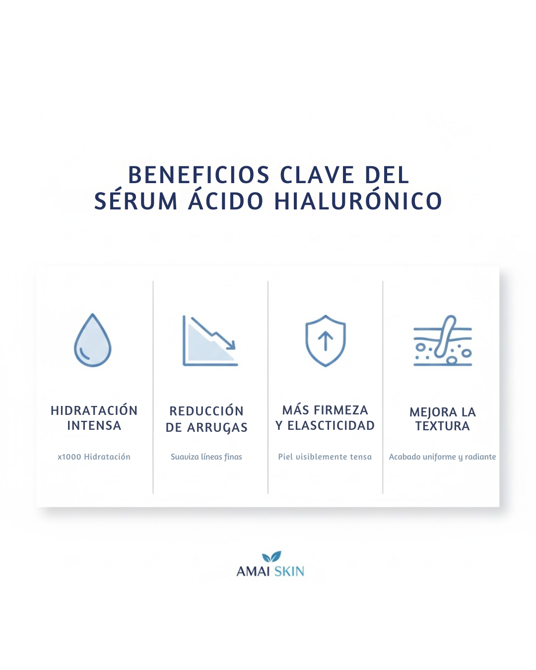 Serum Ácido Hialurónico 30ml | Hidratación Profunda | AmaiSkin Uruguay