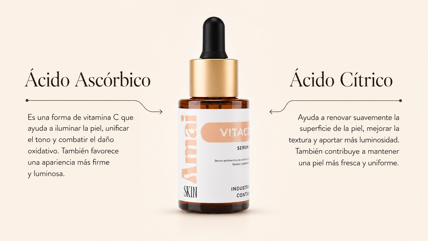 Vitamina C pura al 10 por ciento del sérum AmaiSkin
