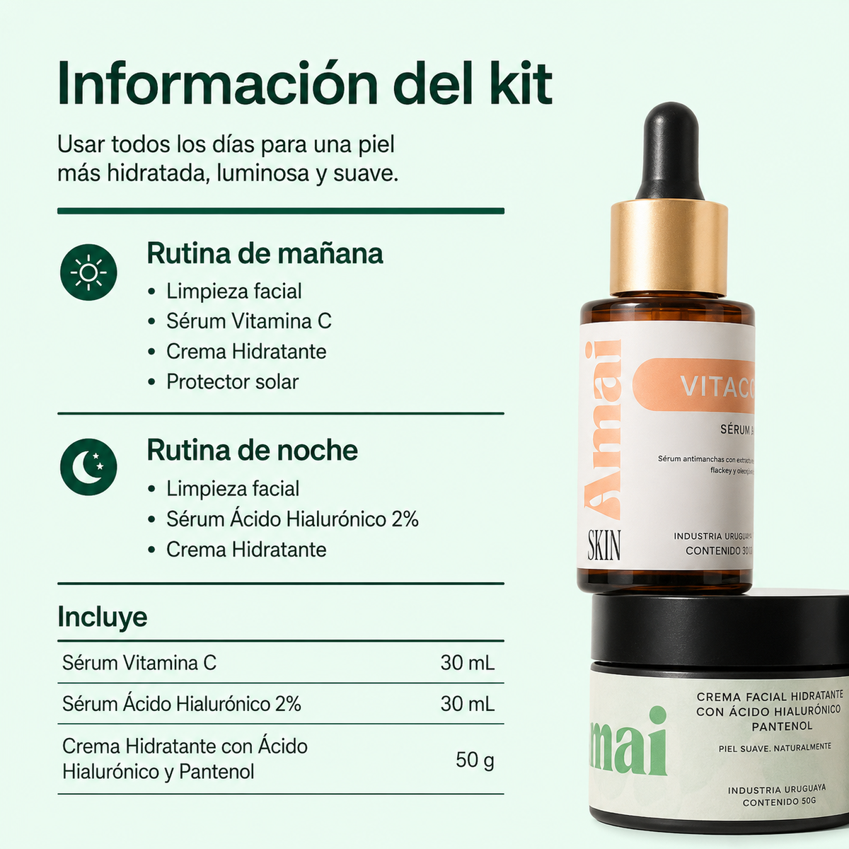 AmaiSkin™ | Relleno de arrugas, brillo, luminosidad y colágeno naturalmente